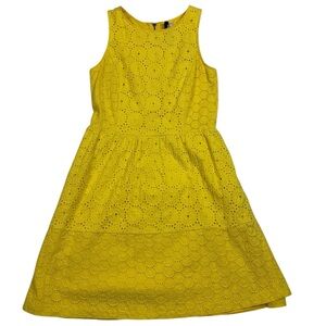 Kensie Yellow Eyelet Kids Dress